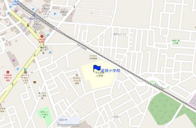 若狭小学校の地図